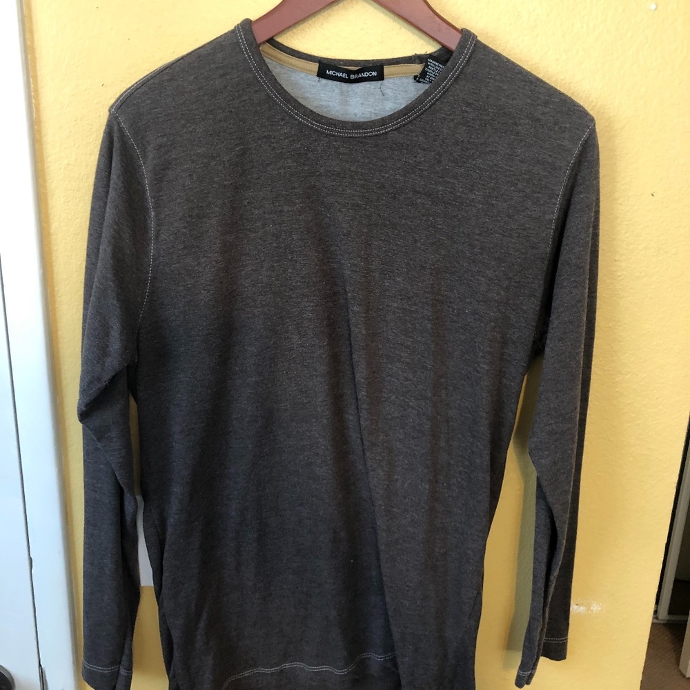 MICHAEL BRANDON MEN'S MEDIUM LONG SLEEVE BROWN